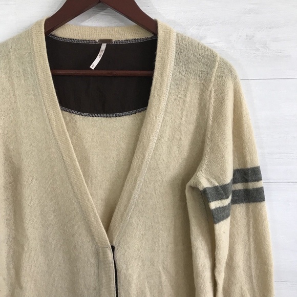 Free People Wool Alpaca Blend Snap Button Cardigan - Picture 2 of 6